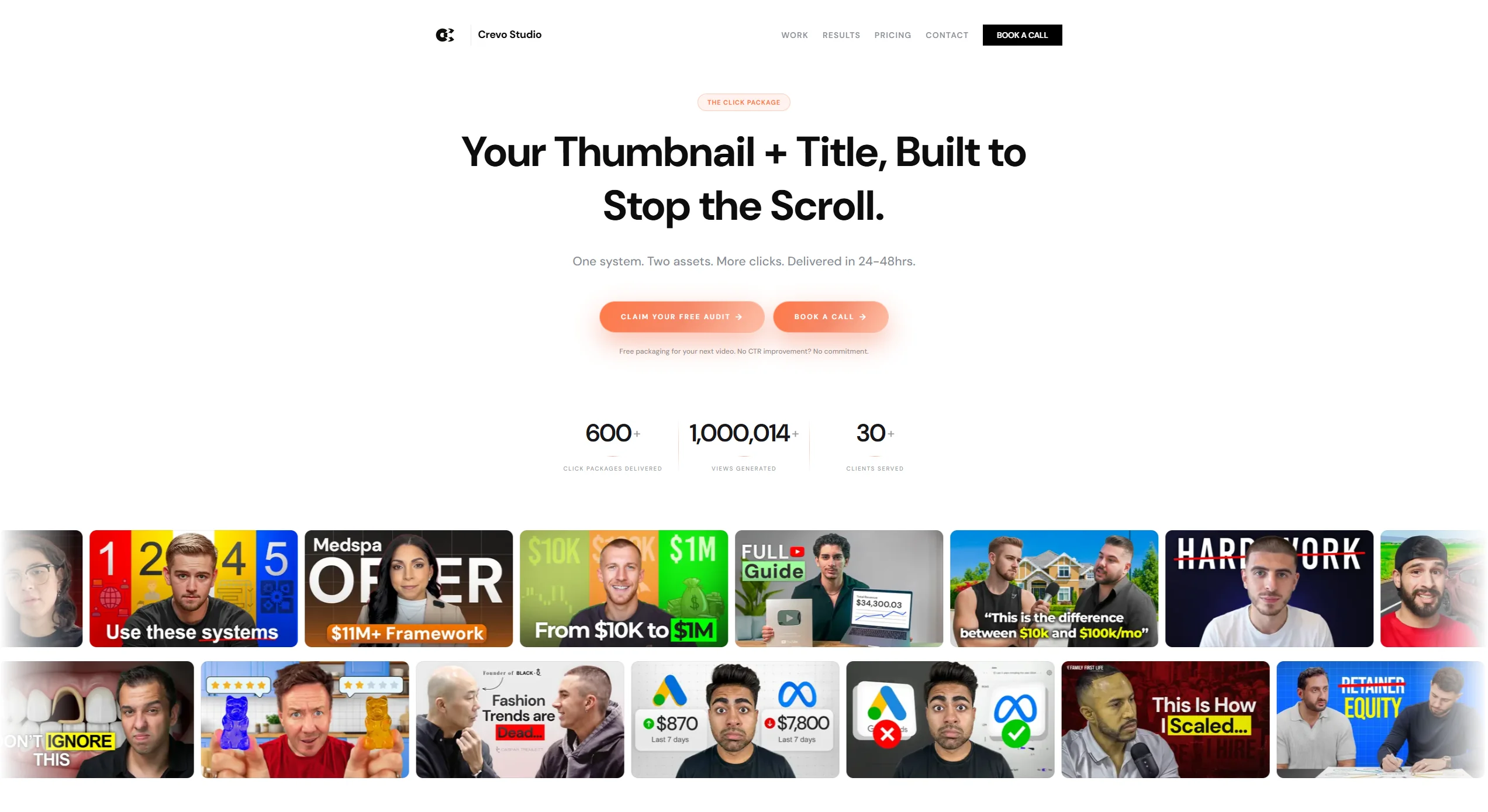 Crevo Studio – Thumbnail + Title Agency
