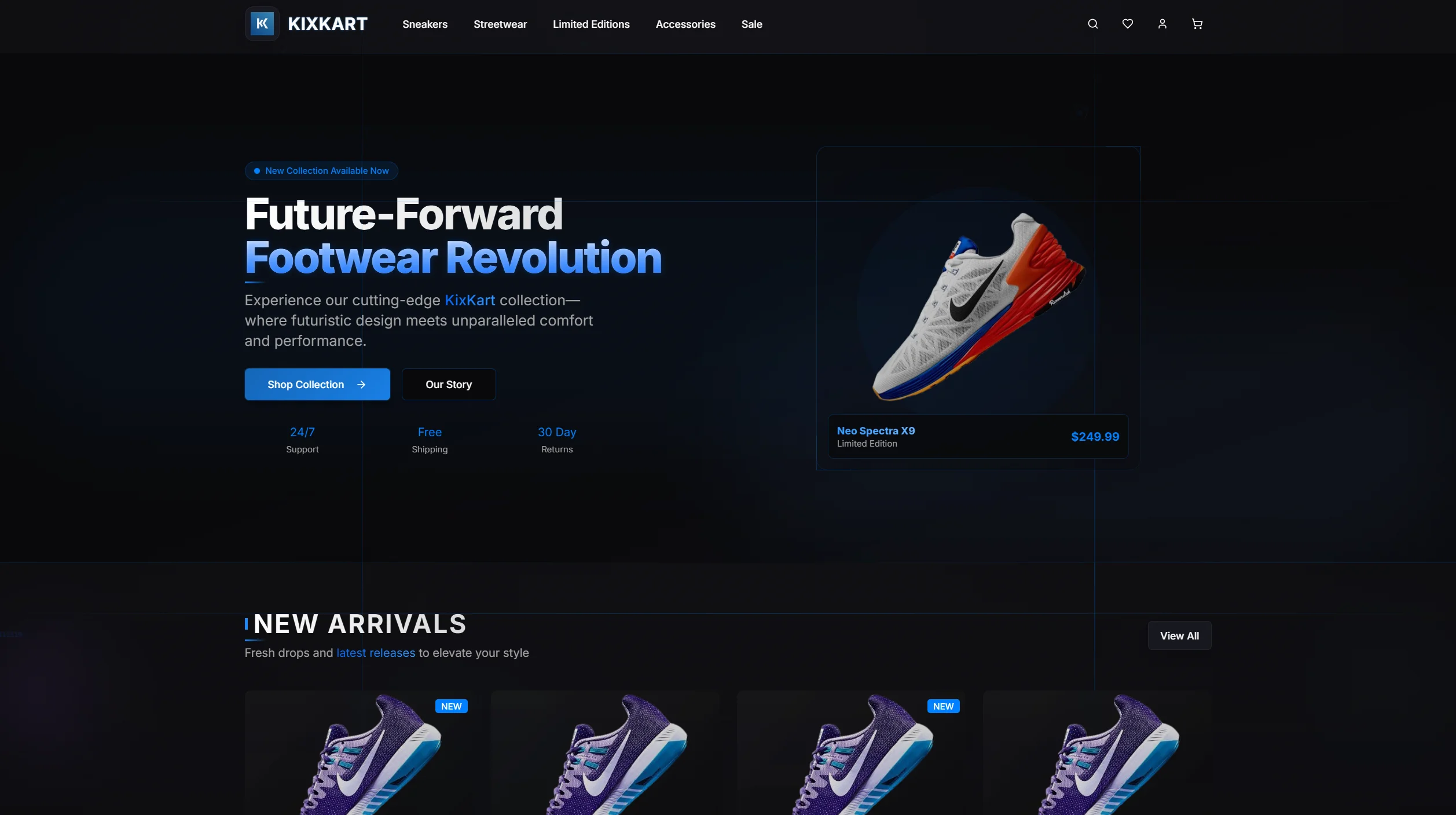 KixKart – Premium Sneakers & Streetwear E-Commerce Platform