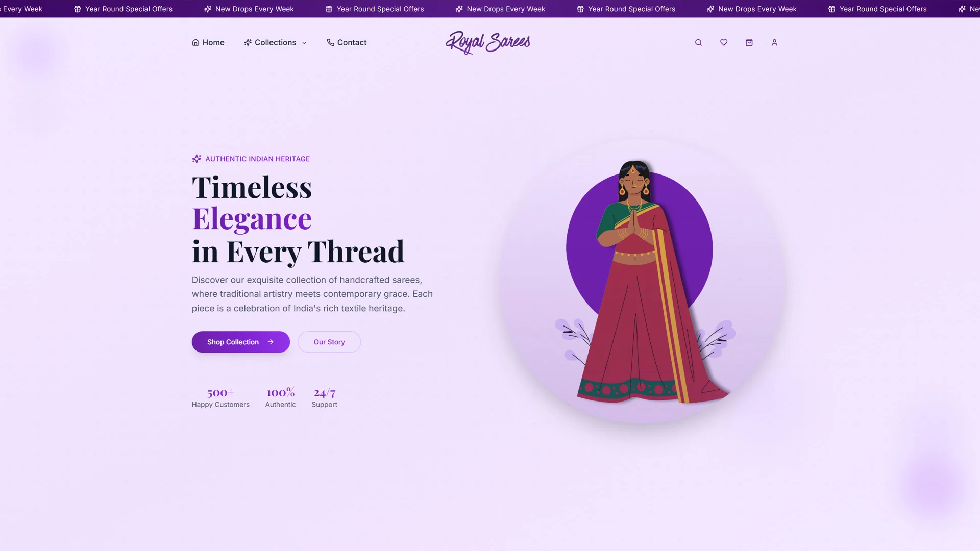Royal Sarees – Premium Indian Ethnic Wear E-Commerce